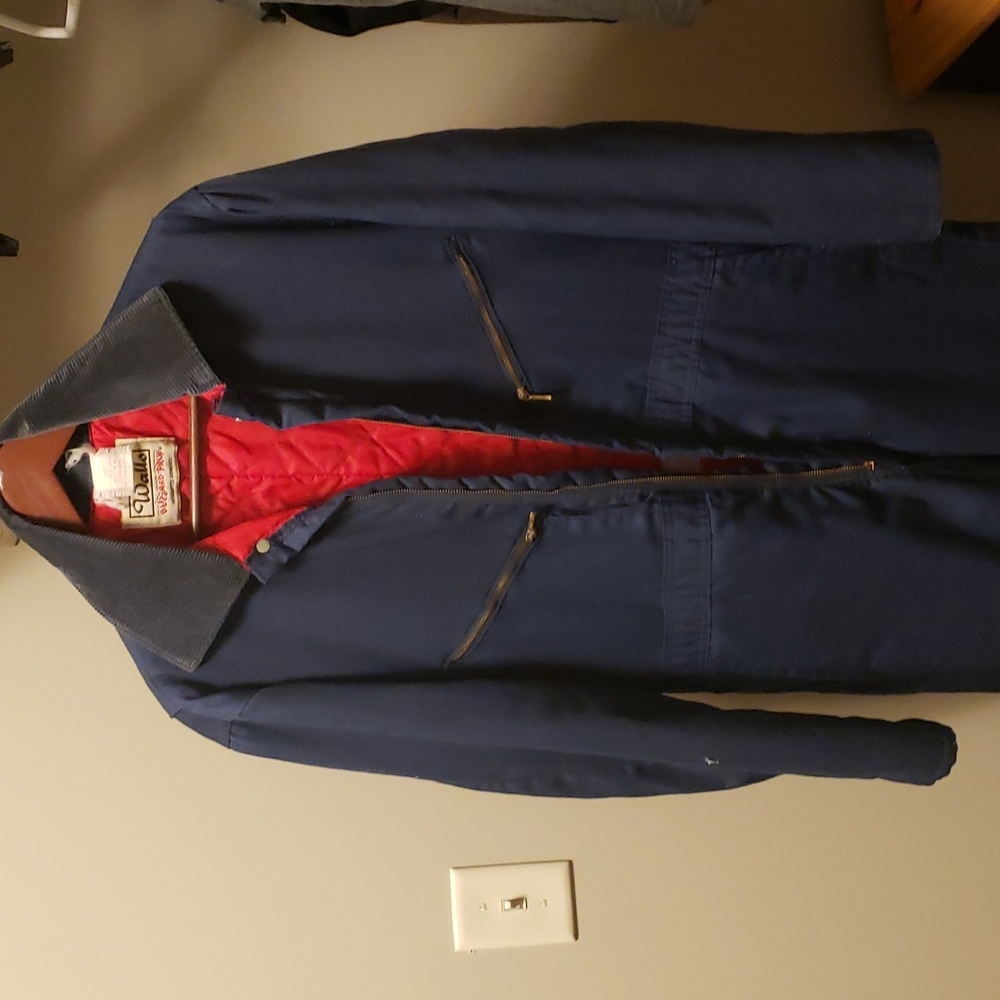 Blue coveralls